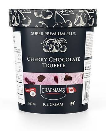 Chapman's Super Premium Plus Ice Cream, Cherry Chocolate Truffle (500 ml)