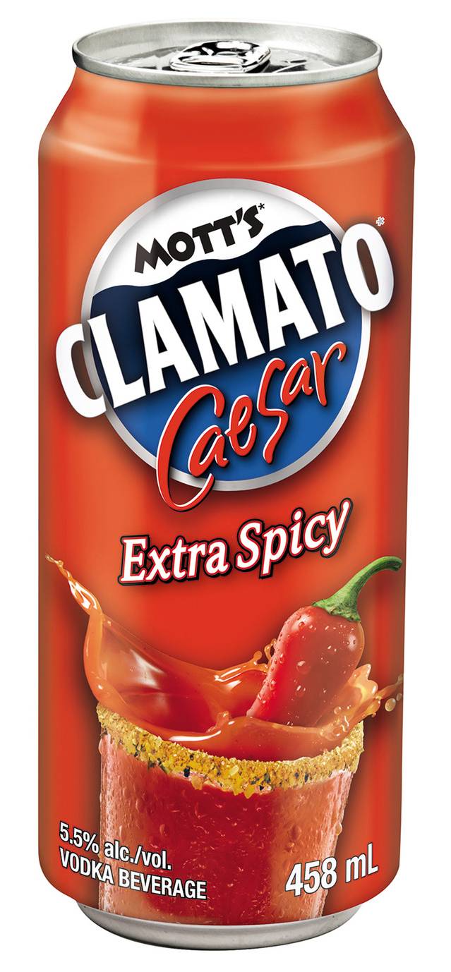 Mott's Clamato Extra Spicy Caesar Vodka (458 ml)