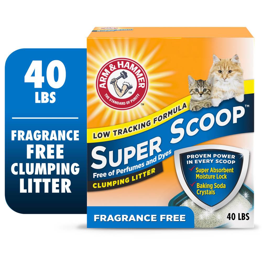 Arm & Hammer Super Scoop Clumping Cat Litter (40 lbs)