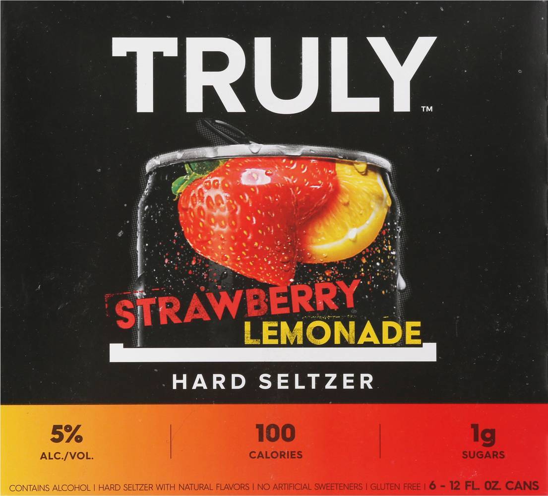 Truly Hard Seltzer (6 ct, 12 fl oz) (strawberry-lemonade)