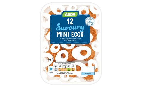 Asda 12 Savoury Mini Eggs 216g