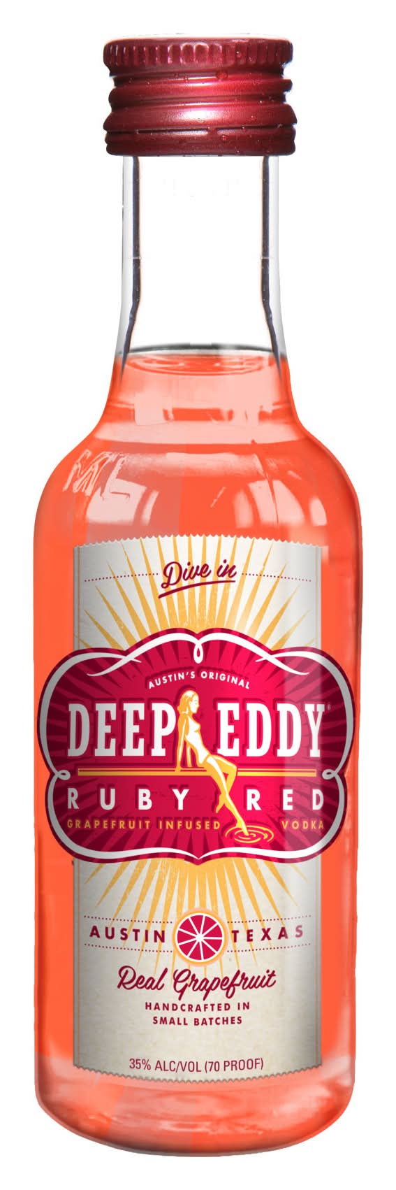 Deep Eddy Ruby Red Grapefruit Flavored Vodka (50 ml)
