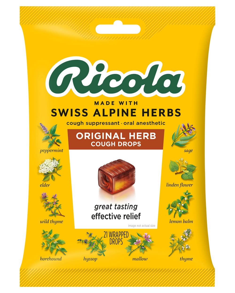 Ricola Original Herb Cough Drops, Assorted (28.8 oz, 21 ct)