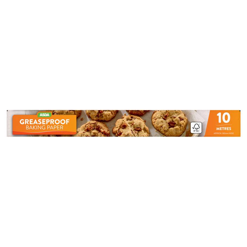 Asda Greaseproof & Baking Non Stick Paper 10m