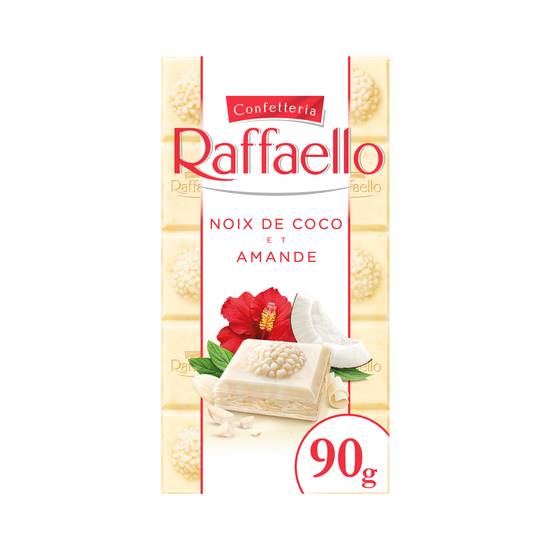 Confetteria Raffaello - Tablette chocolat blanc fourrée noix de coco et amandes