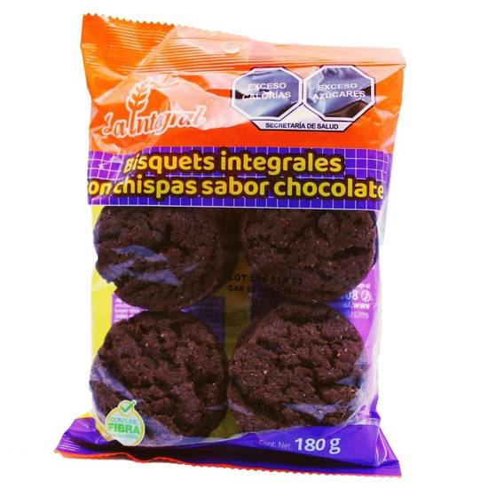 La integral bisquets integrales sabor chocolate (bolsa 180 g)