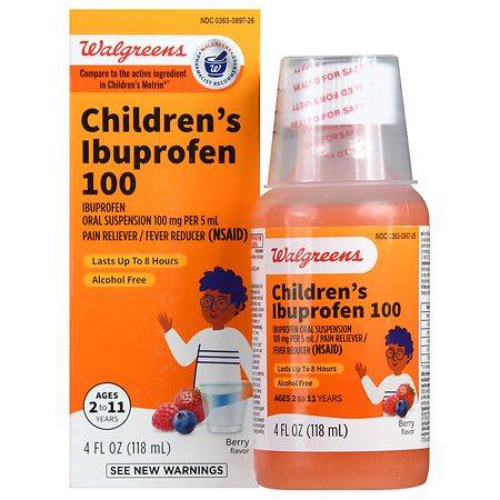 Walgreens Children's Ibuprofen Oral Suspension Berry - 4.0 oz