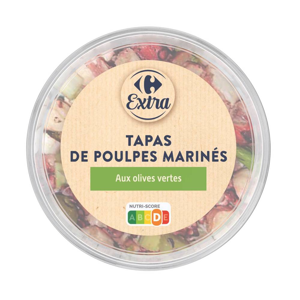 Carrefour Extra - Tapas de poulpes marinés aux olives vertes