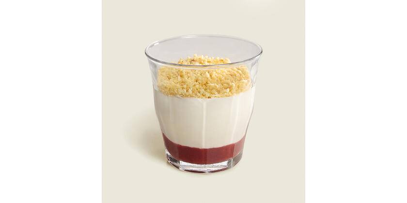 FROMAGE BLANC 0% CRUMBLE FRAISE RHUBARBE
