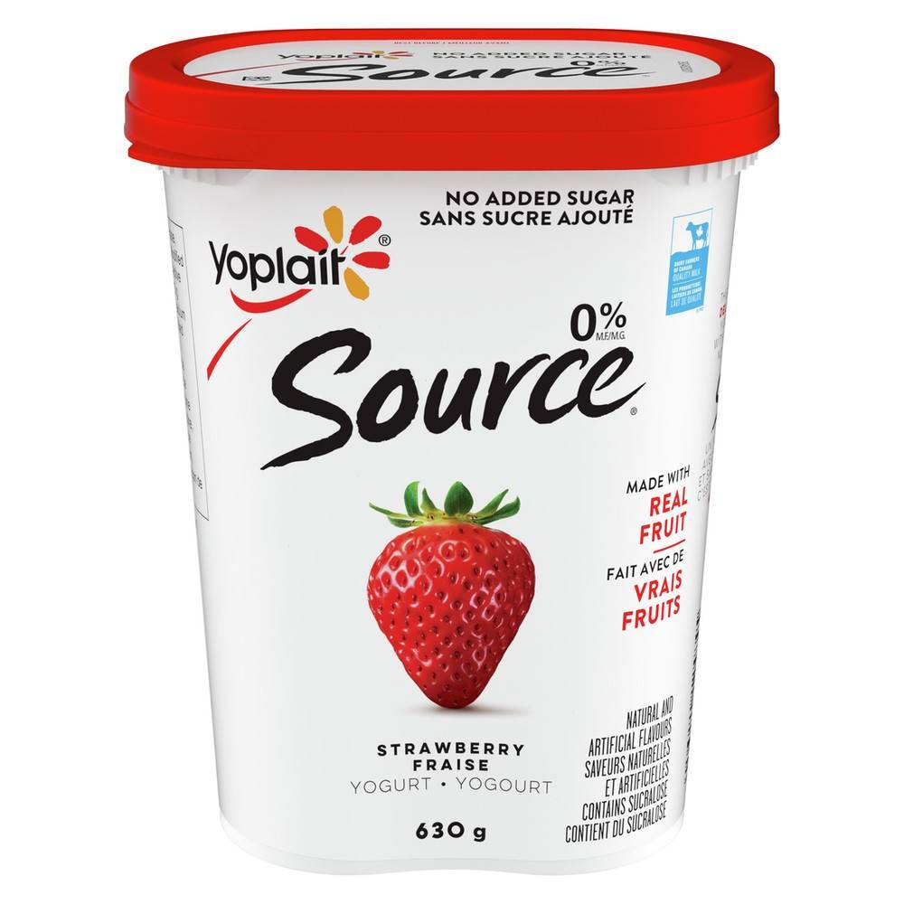 Yoplait Source Strawberry Yogurt 0% (630 g)