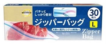 イオントップバリュ ＴＶＢＰジッパーバッグＬ ３０枚