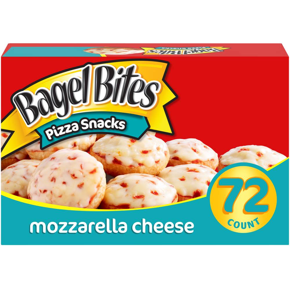 Bagel Bites Mozzarella Cheese Mini Bagels Pizza Snacks (3.5 lbs, 72 ct)