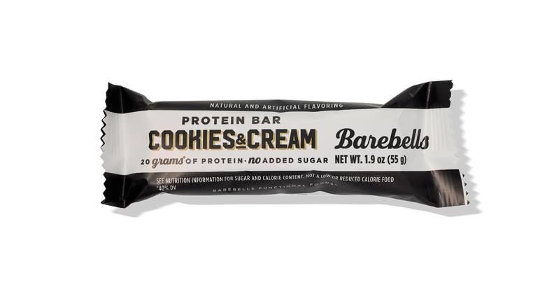 Barbell's Protein Bar Cookies & Cream, 1.94 oz
