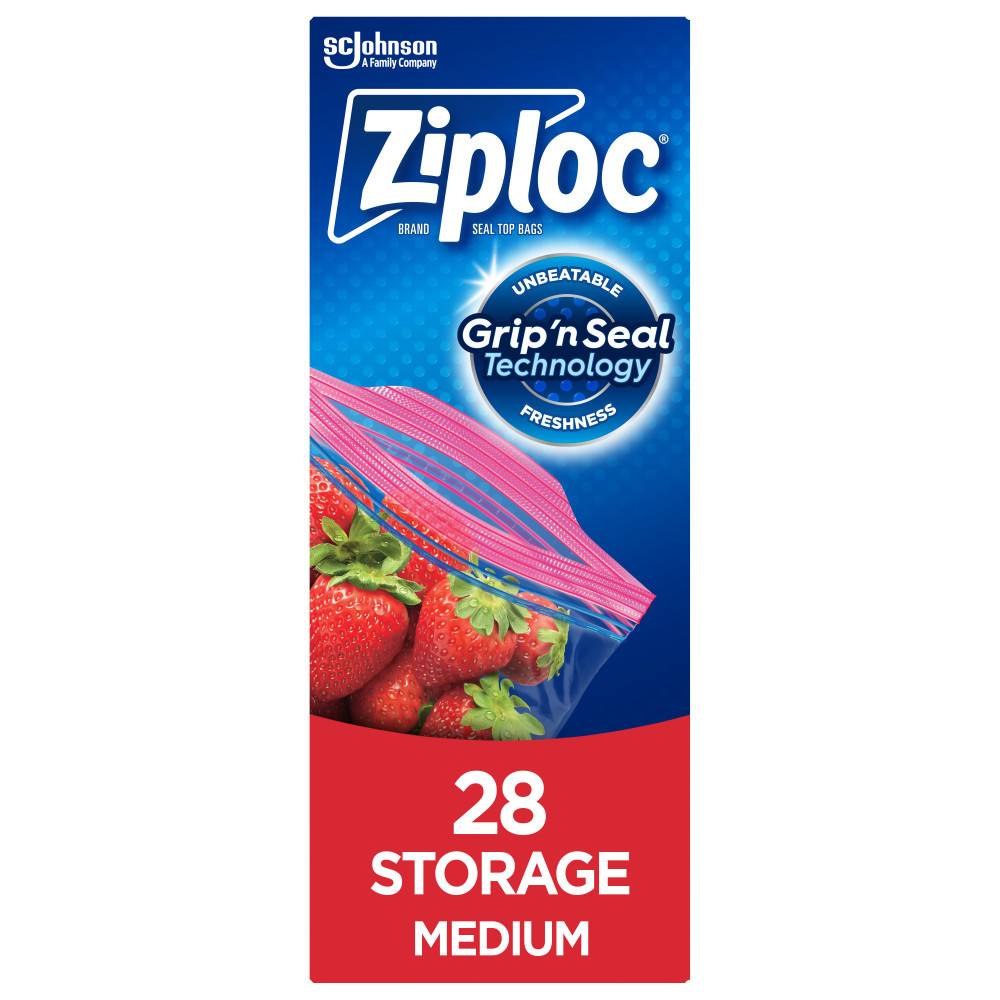 Ziploc Storage Bags With Grip N Seal Medium (28 units)