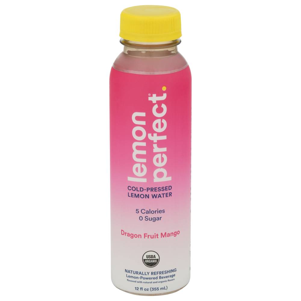 Lemon Perfect Cold Pressed Lemon Water, Dragon Fruit-Mango (12 fl oz)