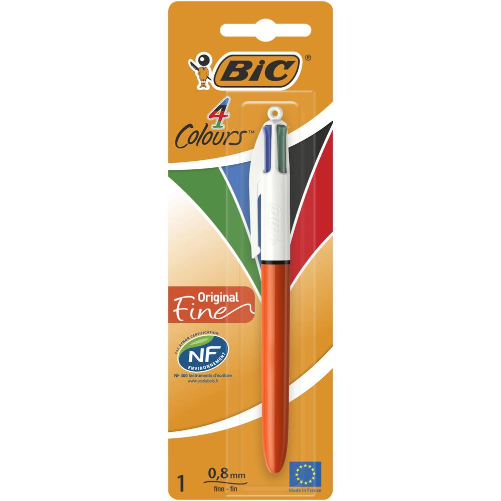 BiC - 4 Couleurs original stylo-bille rétractable pointe fine