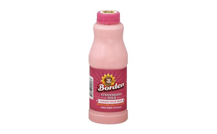 Borden Strawberry Milk, Pint
