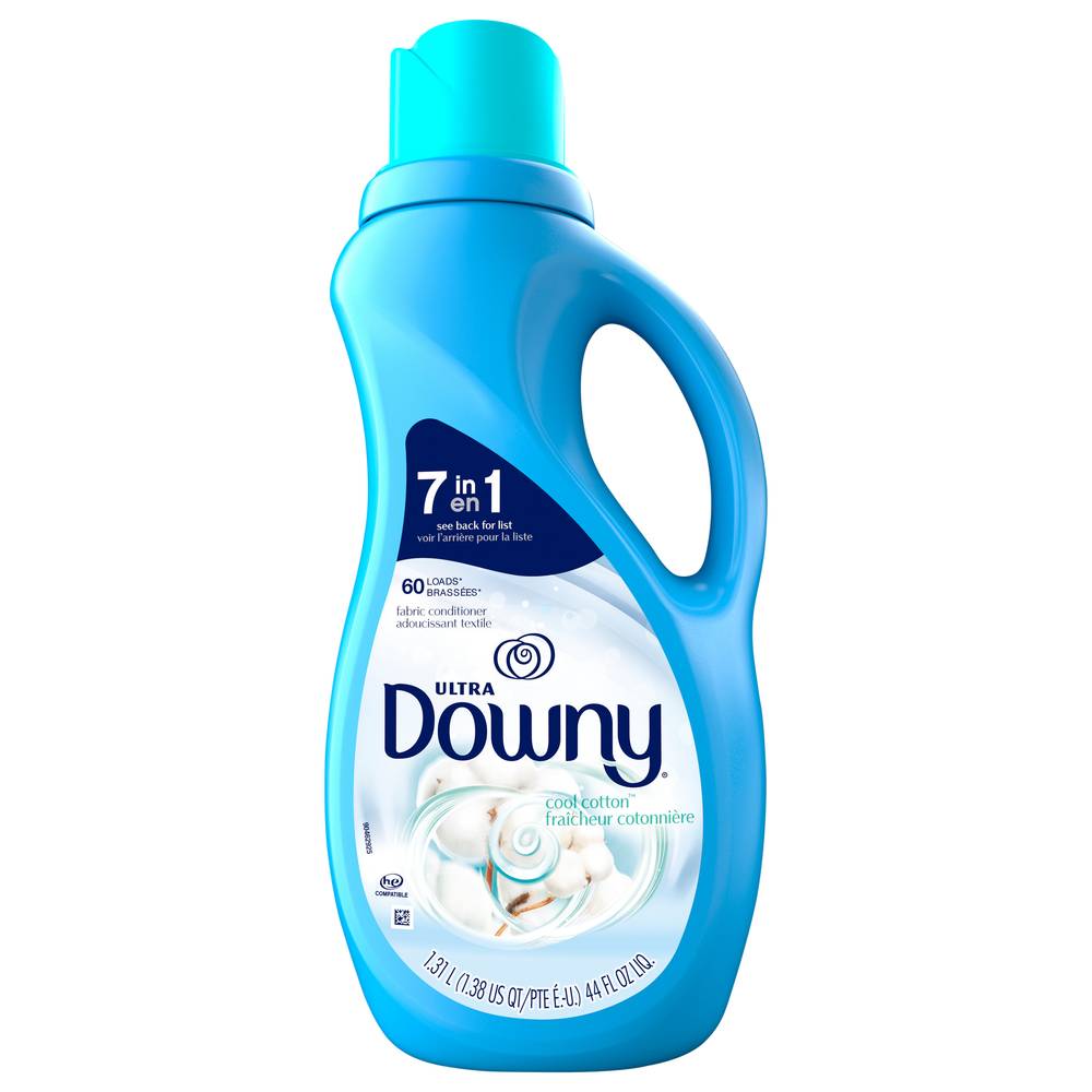 Downy Ultra Laundry Liquid Fabric Softener , Cool Cotton, 60 Loads.