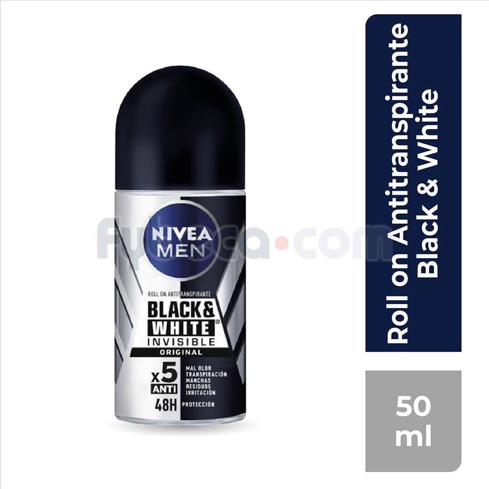 Desod Roll On Nivea Hombre B&W Power 50Ml