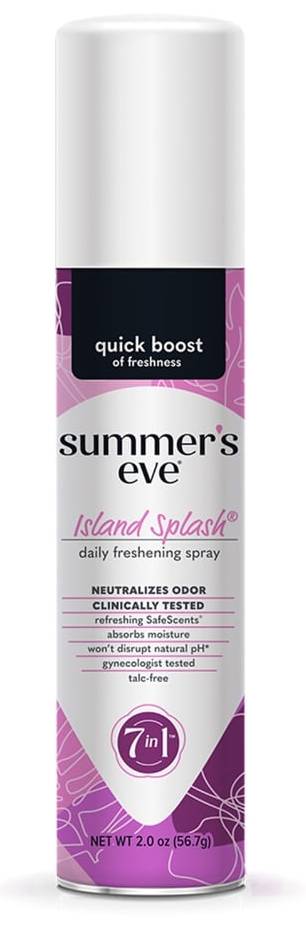 Island Splash Daily Freshening Feminine Spray, Women (2 oz)