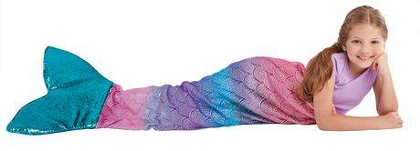 Mon-Tex Mills Ltd Mermaid Playful Multicolor Fleece Tail