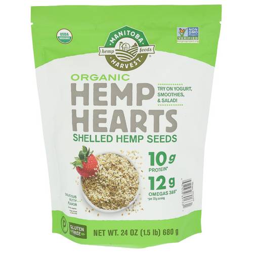 Manitoba Harvest Organic Hemp Hearts Shelled Hemp Seeds