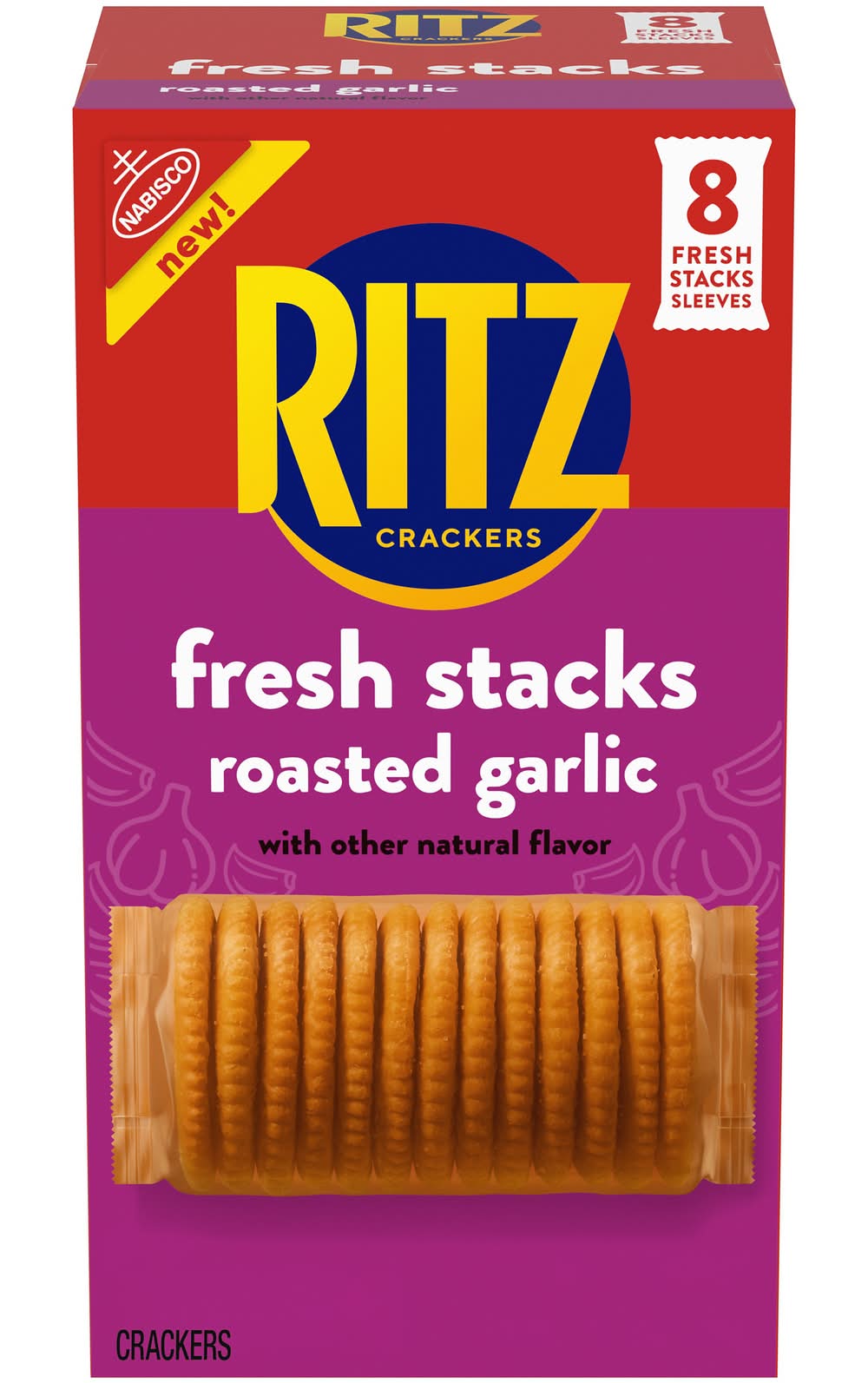 Ritz Fresh Stacks Roasted Garlic Crackers (11.8 oz, 8 ct)