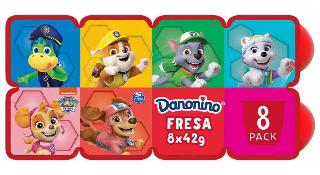 Danonino · Queso petit suisse, fresa (8 x 42 g)