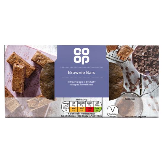 Co-Op Lunchbox 5 Brownie Bars