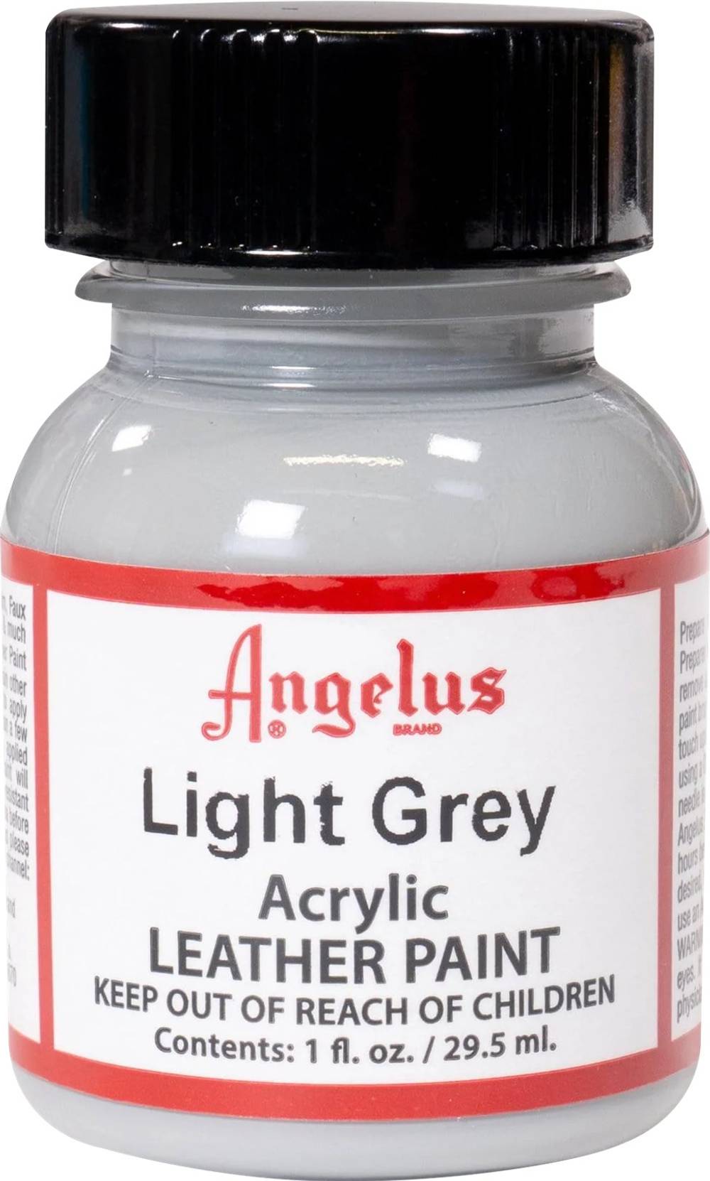 Angelus Acrylic Leather Paint, Light Grey (1 fl oz)