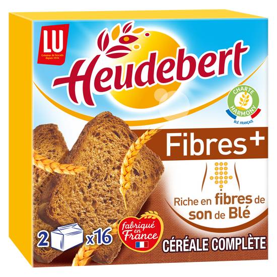 Lu - Heudebert biscottes fibres plus riche en blé complet