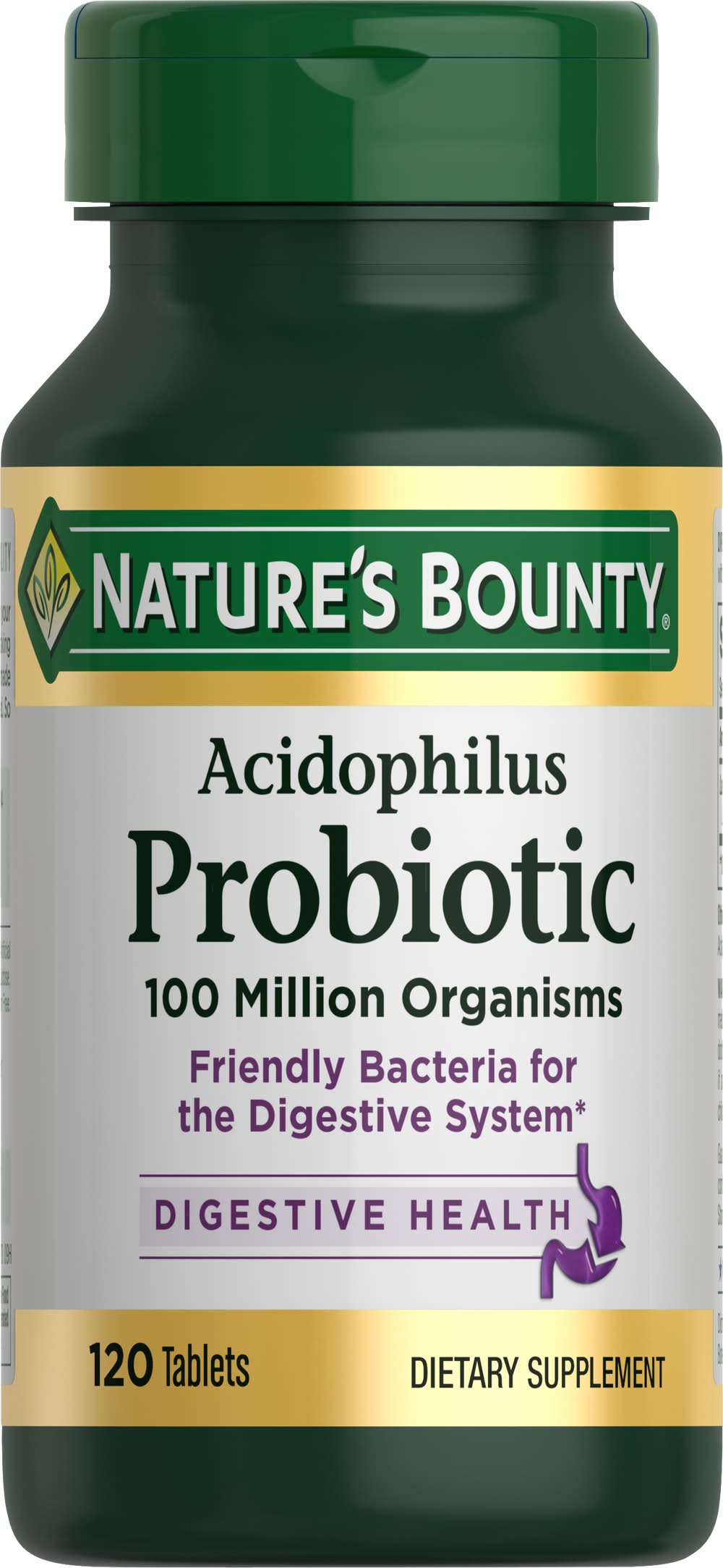 Nature's Bounty Acidophilus Probiotic Digestive Health Tablets (120 ct)