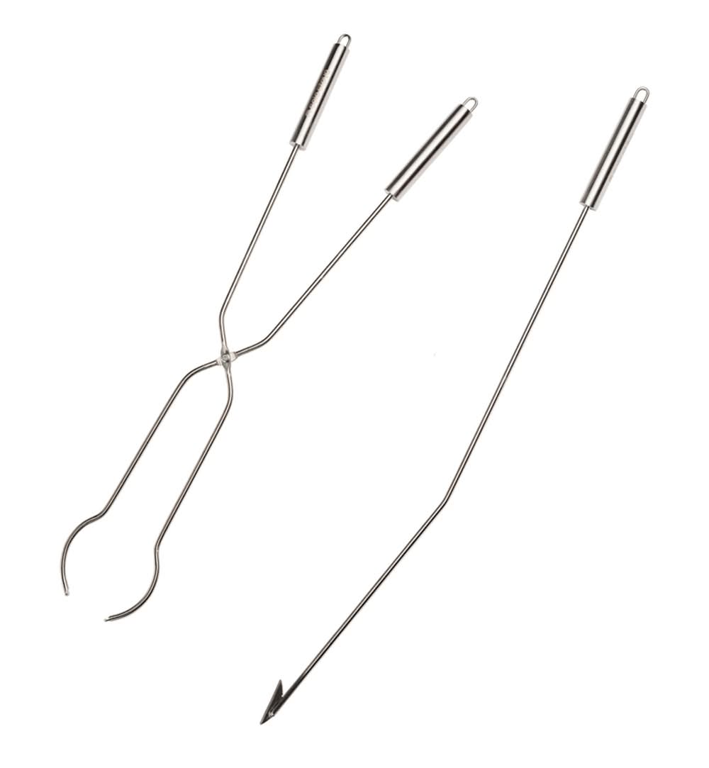 Solo Stove Stainless Steel Log Grabber And Poker 36.5 In. H X 1 In. W X 1 In. D