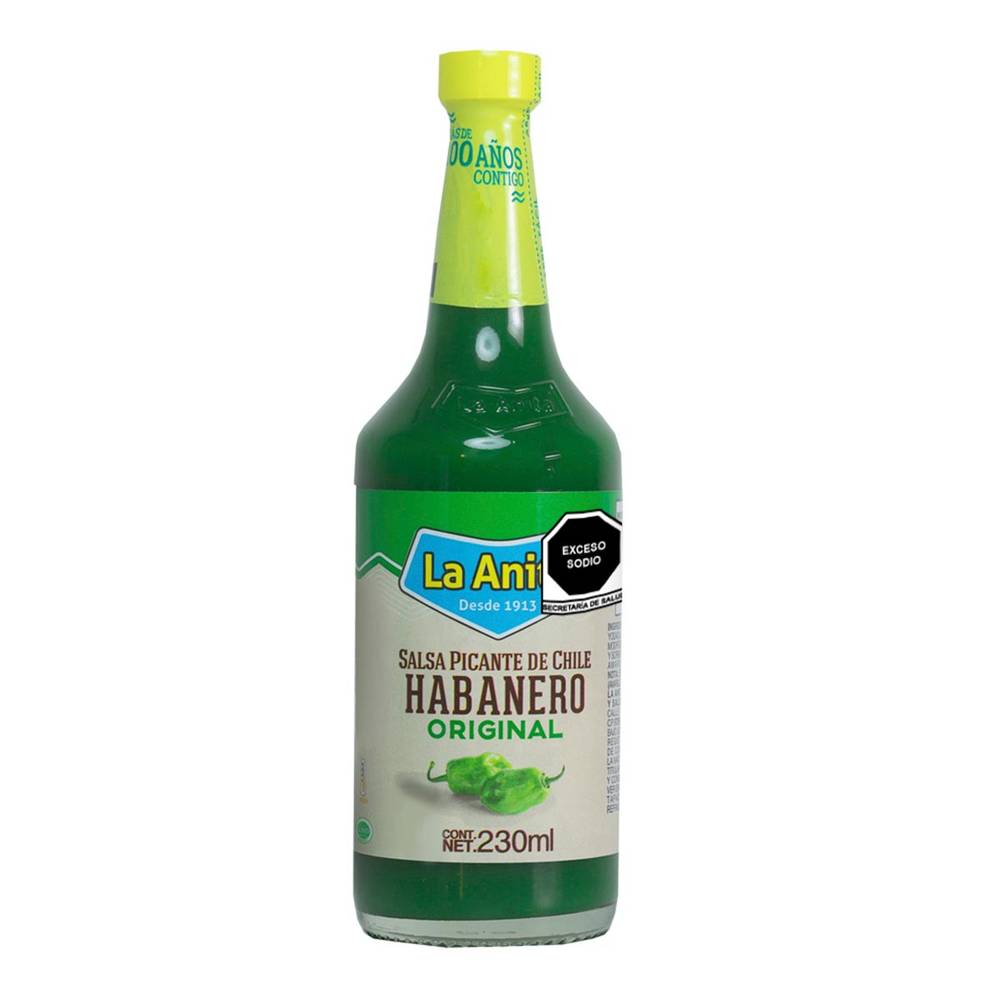 La Anita · Salsa de habanero verde (230 ml)