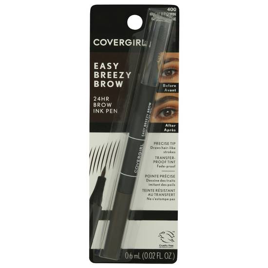 Covergirl Easy Breezy Brow Ink Pen 400 Rich Brown