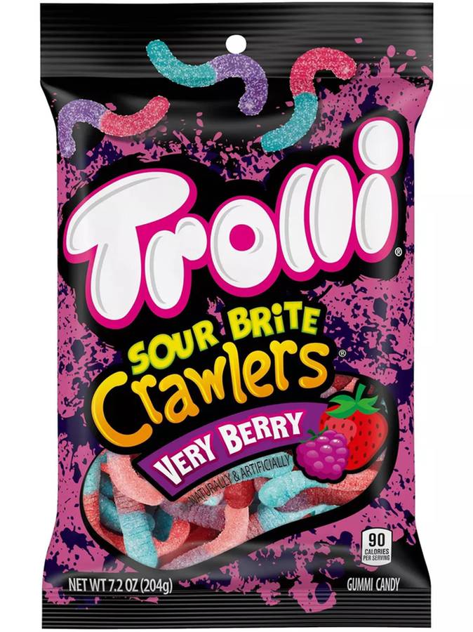 Trolli Sour Brite Crawlers Very Berry 5oz