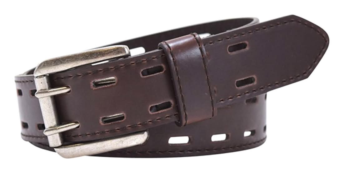 Beverly Hills Polo Club Men'S Cut Edge Belt Black 35 Mm Size 36 To 38