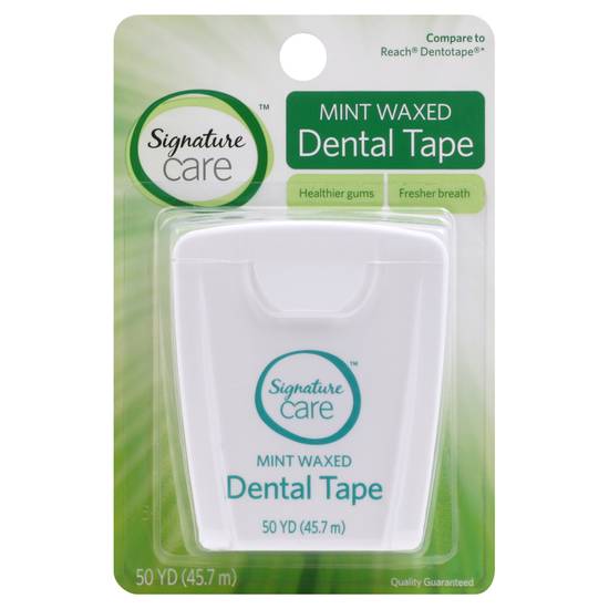 Signature Care Mint Waxed Dental Tape (50 yards)