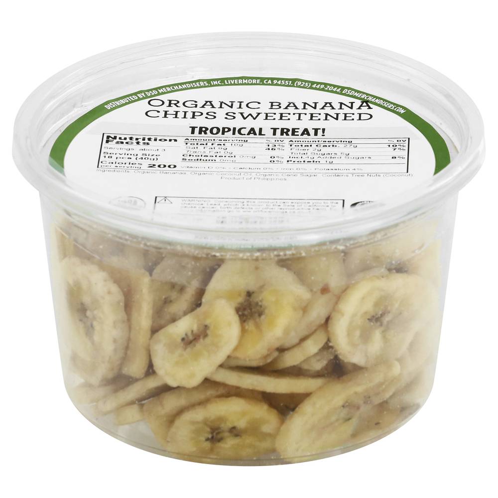 Dsd Merchandisers Organic Sweetened Banana Chips (6 oz)