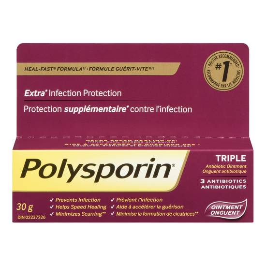 Polysporin Triple Antibiotic Ointment, (30 g)