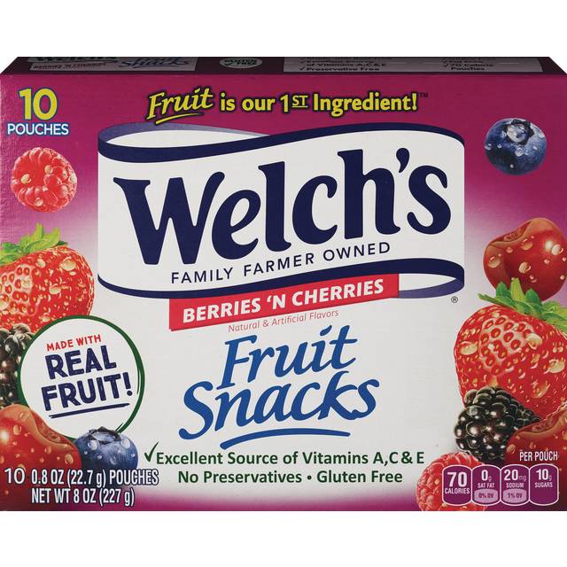 Welchs Berries N Cherries 10Ct