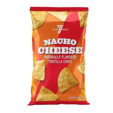 7-Select Naturally Flavored Tortilla Chips (nacho cheese)