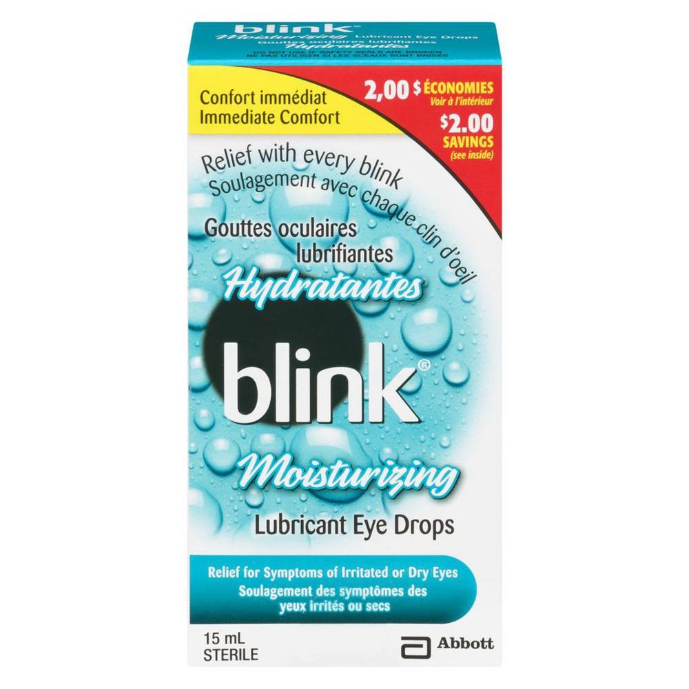 Abbott Blink Moisturizing Lubricant Eye Drops (15 g)