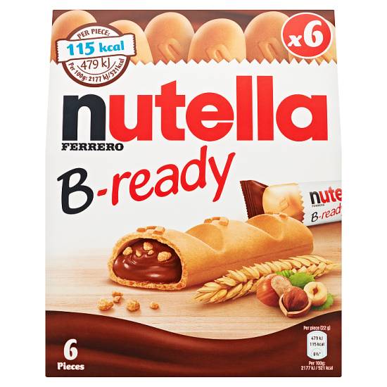 Nutella B-Ready Bars (6 pack)