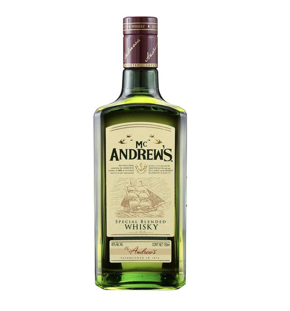Mc Andrew's · Especial blended whisky escocés (750 ml)