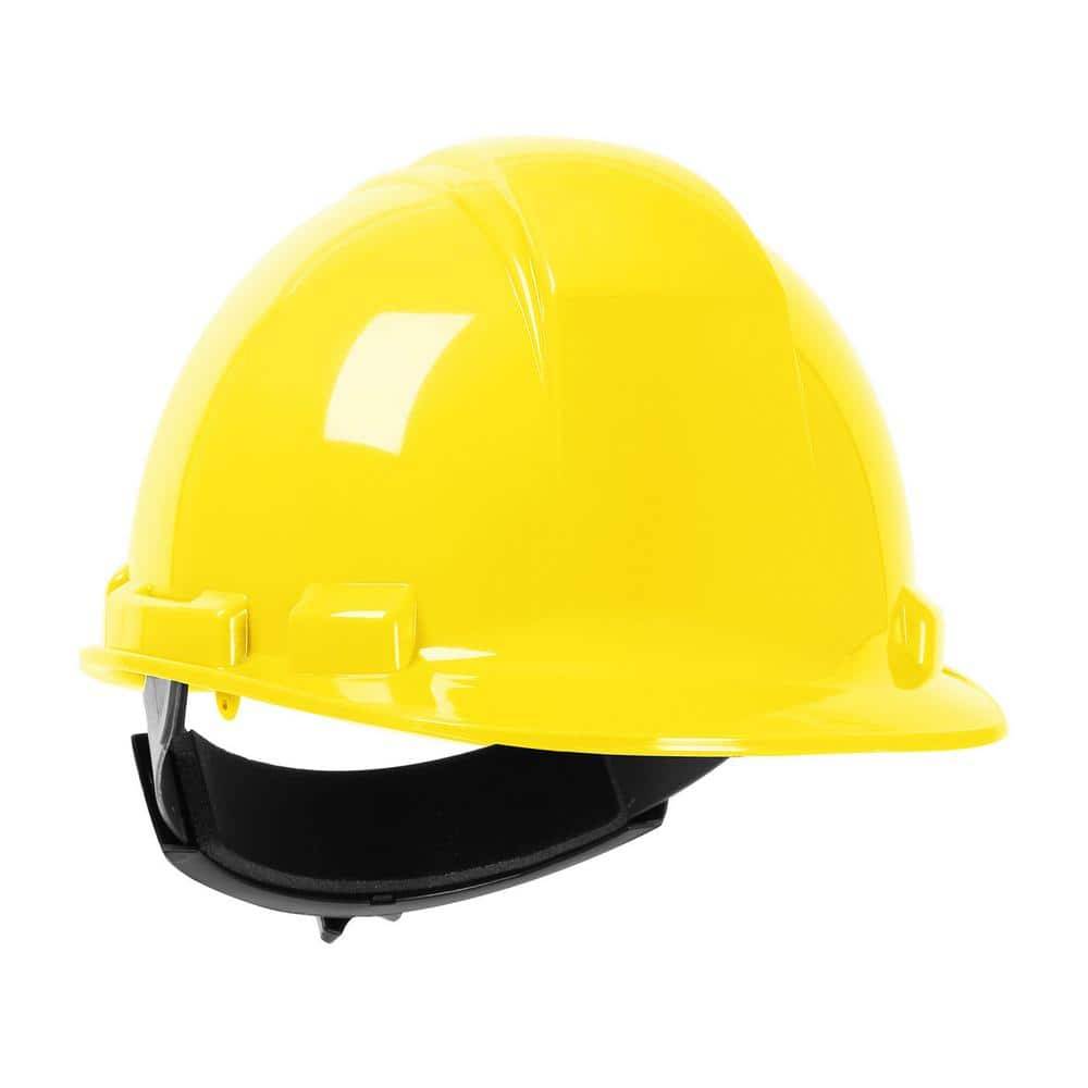 PIP Type 1 Class E Hard Hat With 4-point Ratchet Suspension, Yellow