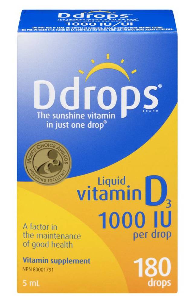 Ddrops Vitamin D3 Liquid 1000 Iu (5 g)