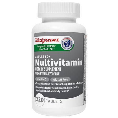 Walgreens Adult 50+ Multivitamin Tablets, Gluten Free