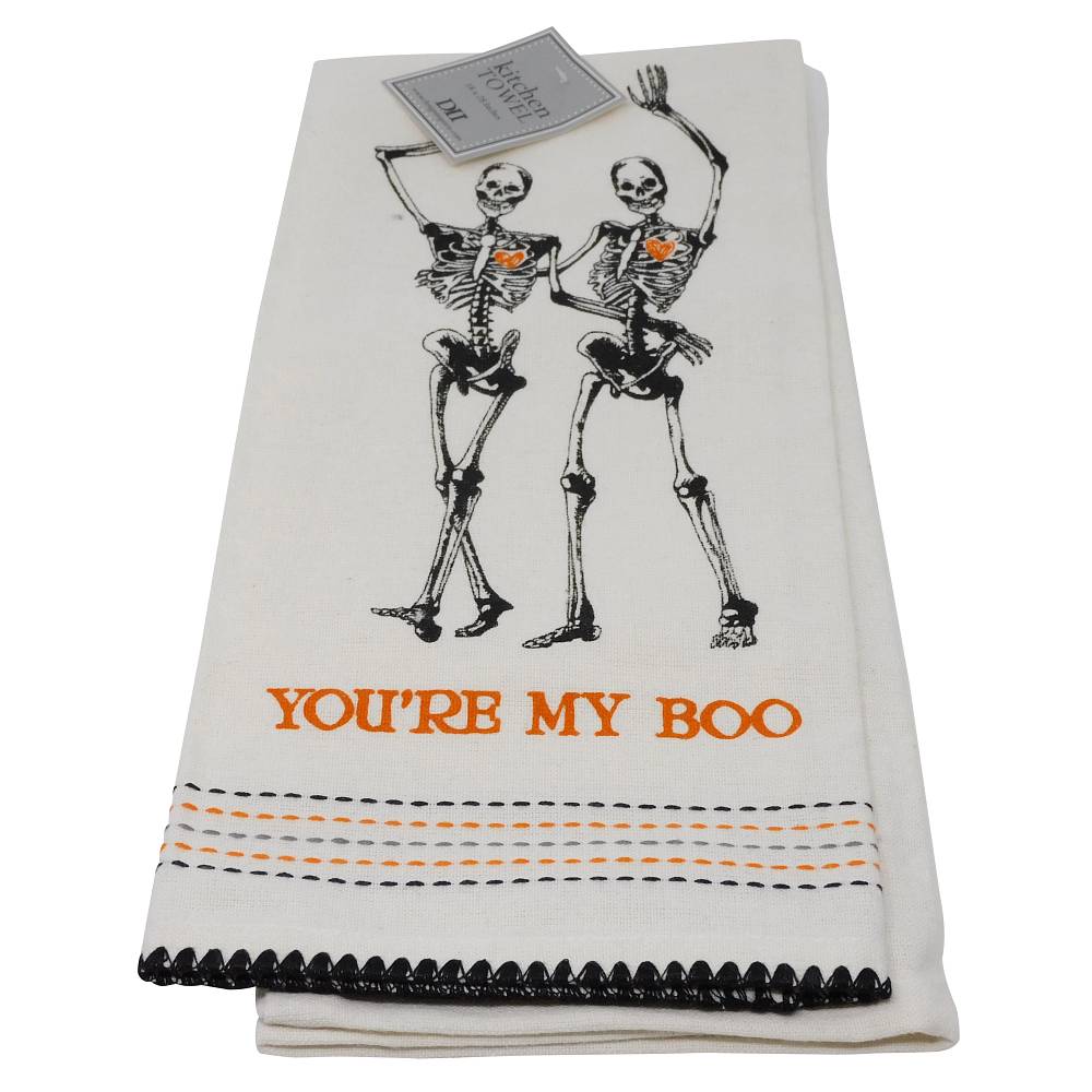 Design Imports Skeletons Printed Dishtowel