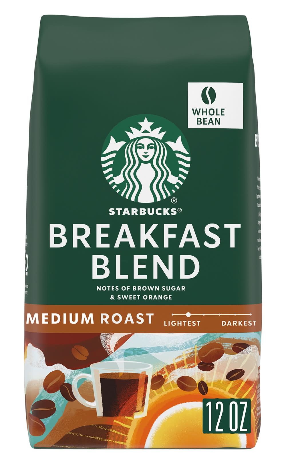 Starbucks Medium Roast Breakfast Blend Coffee (12 oz)